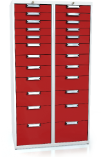 Universal cabinet for workbenches 1773 x 963 x 600 - 24x drawer